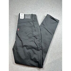 New Levi’s High-Waisted Mom Jeans Tapered Leg Black 27x30‎ NWT Irregular